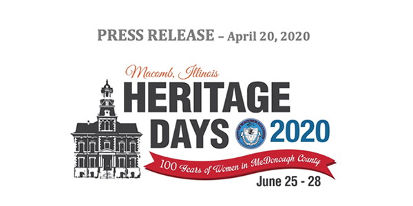 2020 Heritage Days cancelled